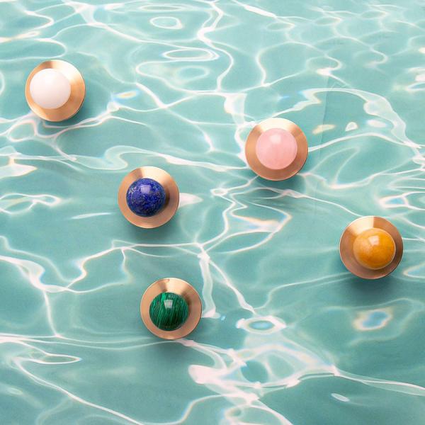 Mid Century Brass Cabinet Pull Handles Furniture Drawer Pull Cupboard Knob