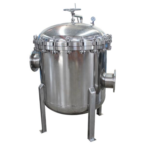 Hydraulic Oil Filtration Machine Industrial Stainless Steel Movable Bag Filter Housing
