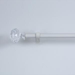 China Custom Transparent Acrylic Curtain Rod Finials Single Bracket on sale