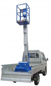 Cheap 130Kg and 9 Meters Platform Height Aluminum Aerial Work Platform Single Mast wholesale