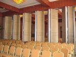 Sound Insulation Fabric Leather Movable Partition Door / Foldable Room Divider