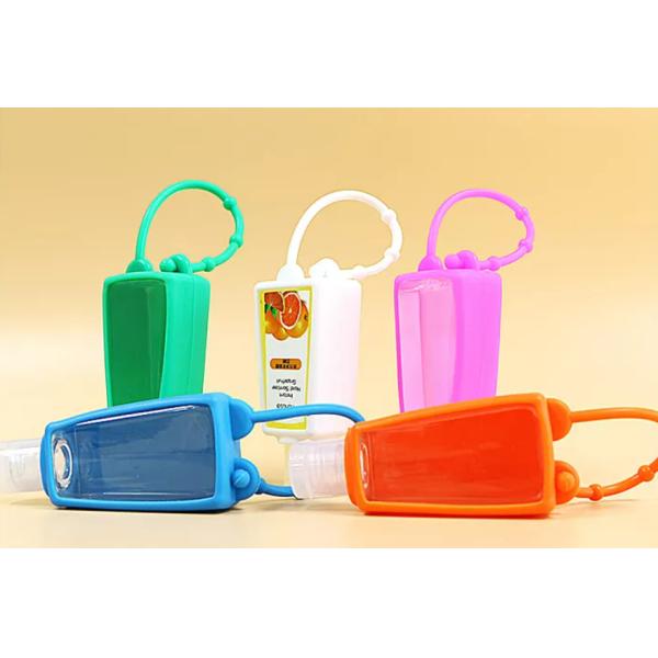 30ml Flip Cap Empty Hand Sanitizer Bottle With Silicone Holder Pocket
