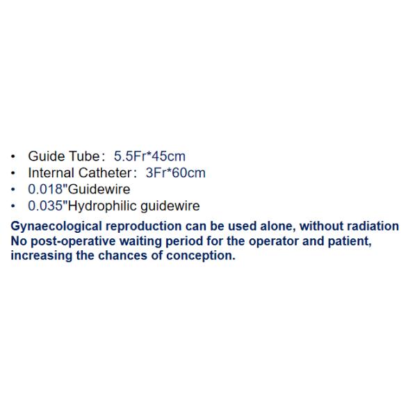 Hydrophilic Outer Catheters Tubal Cannulation Set Safety Kink Resistance