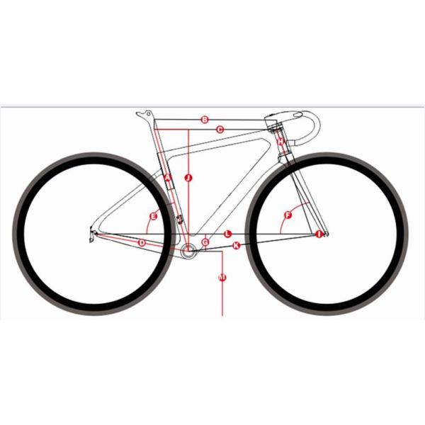 Customized Logo Carbon Road Frame , 56cm Bike Frame Multiple Color Choices