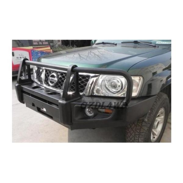 Off Road 4x4 Replacement Rear Bumper Black For Nissan Patrol GU Y61 Bull Bar