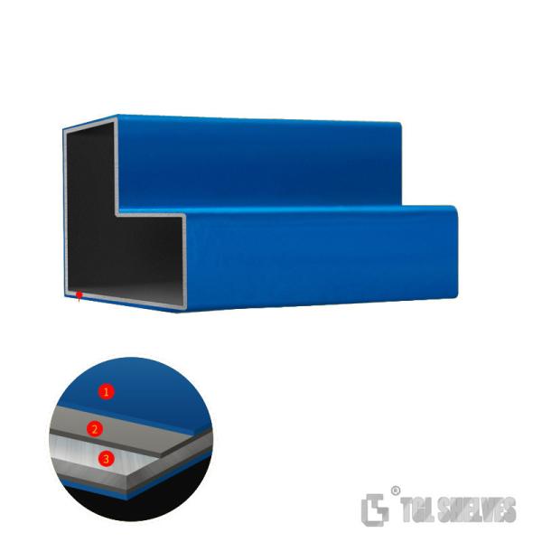 Garage Storage Warehouse Shelf Racks Anti Rust Powder Coating 2 Layers