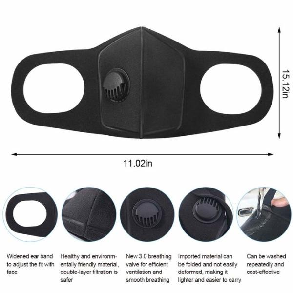 Hypoallergenic PM2.5 Face Mask , Tasteless Anti Pollution Face Mask