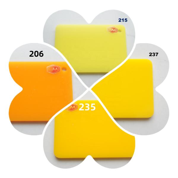 PMMA Cast Colored Acrylic Sheet 2.5-15mm Laser Cutting Plastic Board