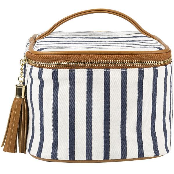 Personalized Clear See-Through Cosmetic Bags Transparent/Gold Travel Pack