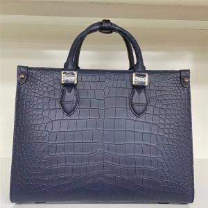 Authentic Crocodile Leather Women Business Travel Handbag Female Laptop Bag