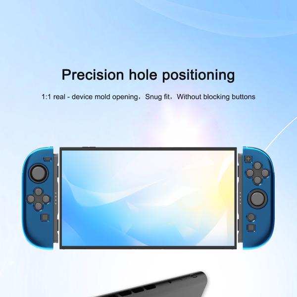 Diamond Pattern Transparent Left and Right Joy-Con Handle Split TPU Protective Case for Nintendo Switch 2