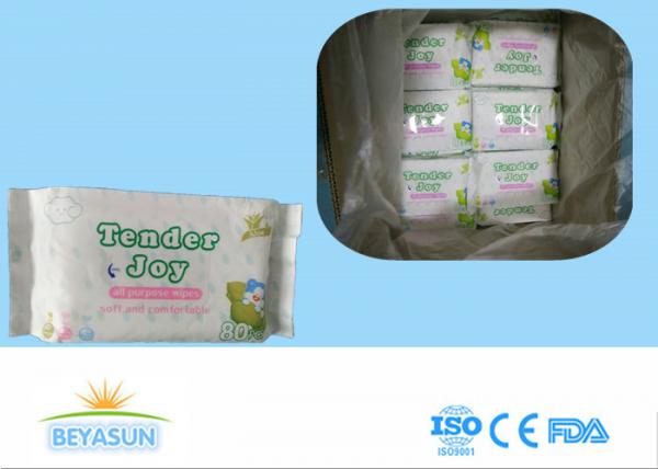 Quality Water Based Adult Baby Wipes For Sensitive Skin / Disposable Wet Tissue Wipes for sale