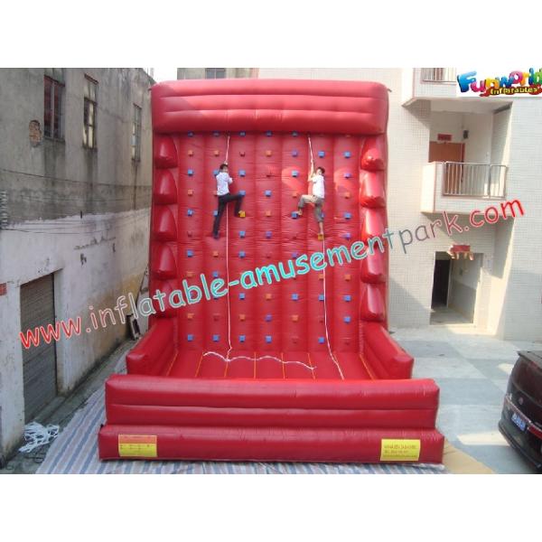 Commercial 0.55mm PVC Tarpaulin Inflatable Sports Games Rock Climb 7L x 6W x 7H Meter