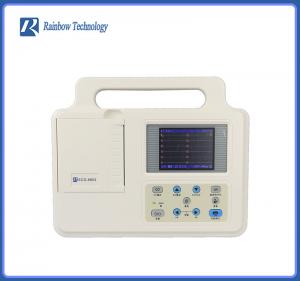 Cheap 12 Channel ECG Waveforms Portable Medical ECG Machine 3.5 Inch ECG Machine With Leads wholesale