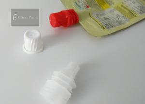 China Polyethylene Pour Spout Caps 8.6mm Diameter For Stand Up Soy Milk Bag on sale
