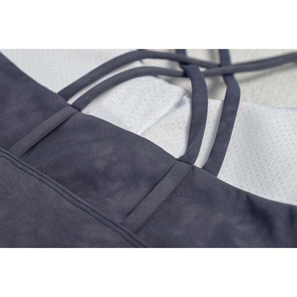 Body Fit Smoky Gray Double Layer Sports Bra / Full Figure Sports Bra 210g