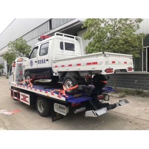 China Hydraulic Middle Duty Road Wrecker Truck / Small 4x2 Flatbed Tow Truck on sale