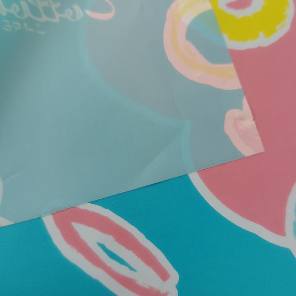 Pink Diaper PE Film Prismatic Pattern Sanitary Napkin Backsheet