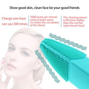 Cheap High Frequenc Exfoliating Silicone Skin Brush Food Grade Material 6000rpm wholesale