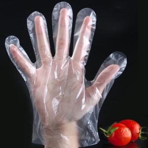 China PE Disposable Cooking Gloves / Food Grade Powder Free Vinyl Gloves on sale