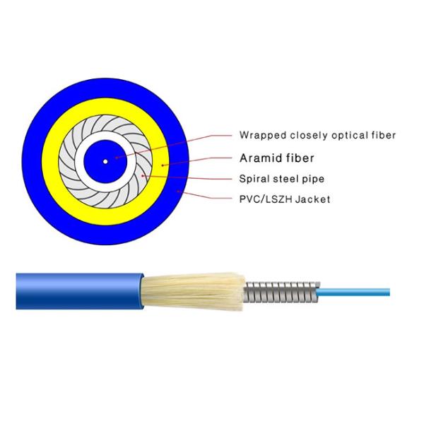 Indoor Armored Fiber Optic Cable Wooden Drum Transportation Packiage