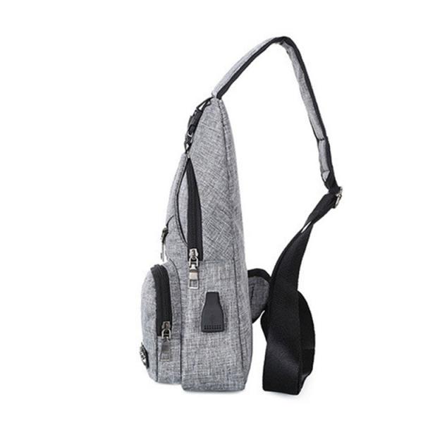 Leisure Sling Body Bag Canvas Waterproof Sling Backpacks Large Capacity