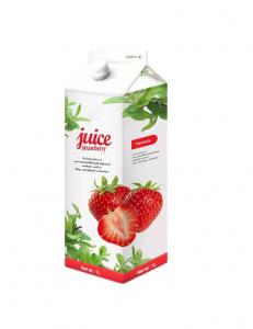 China Strawberry Juice 1L Gable Top Carton Filling Carton Juice Box 1000ML on sale