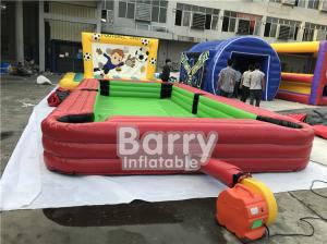 Cheap Giant Pool Table Soccer Inflatable Sports Games / Inflatable Snooker Field wholesale