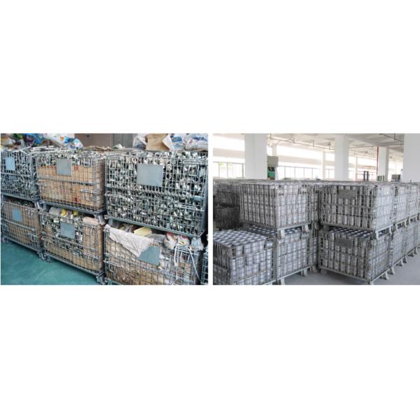 B05: Galvanized Wire Mesh Container Foldable Storage Cage Wire Container