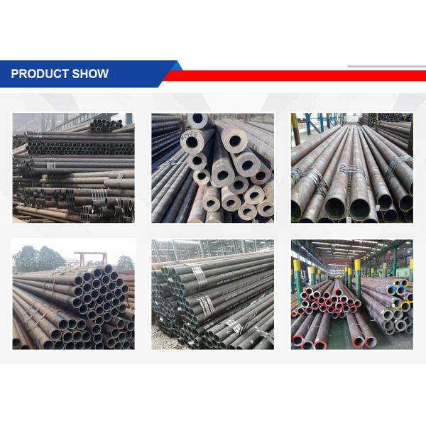 Length 6m Carbon Steel Round Pipe , Antiwear RoHS Seamless Boiler Tubes