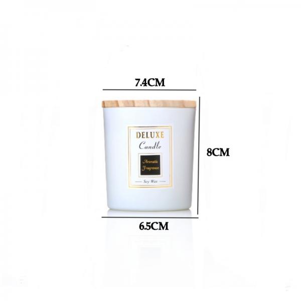 Custom Logo jars in bulk for candle making Decorative Gift Multi-Color Luxury Frosted glass Candle Jar With Lid