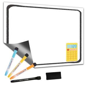 China Personalized Dry Erase Magnetic Whiteboard 12x16 12x17 Reusable Fridge Magnet Metal Surface on sale