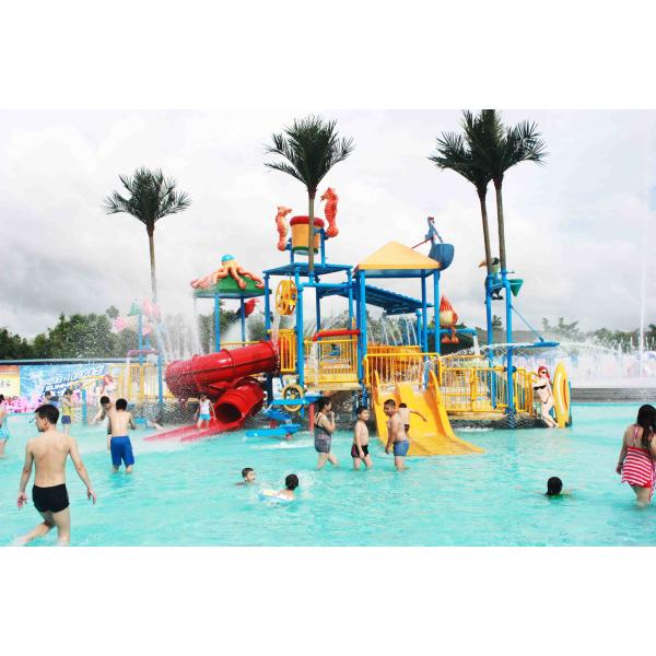 Promotion Kids Water Slides for Children Play Area / Equipment Floor Space 9.5*6.5m