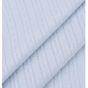 Buy cheap Full Cotton Natural Gauze Fabric Material 200GSM Bar Jacquard Jersey from wholesalers
