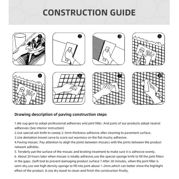Custom Pattern 201 0.3mm Stainless Steel Mosaic Tile For Backsplash