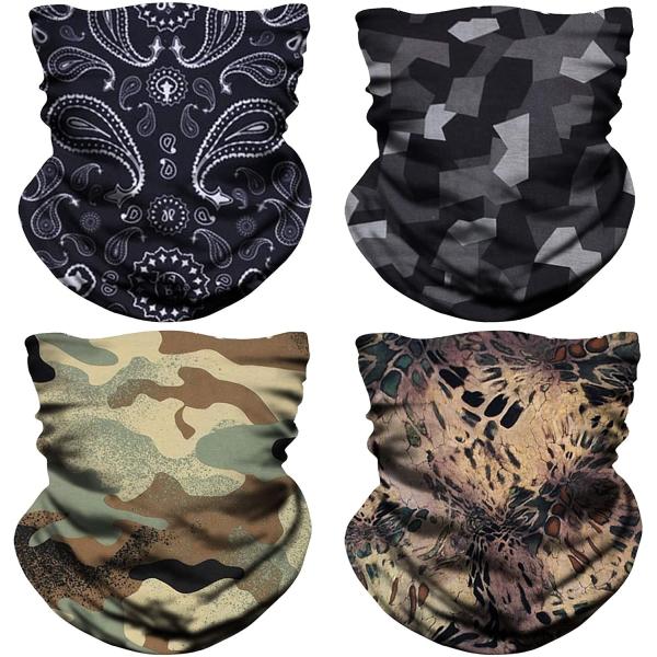Cotton Men Party Face Mask 3D Animal Hair Tube Scarf