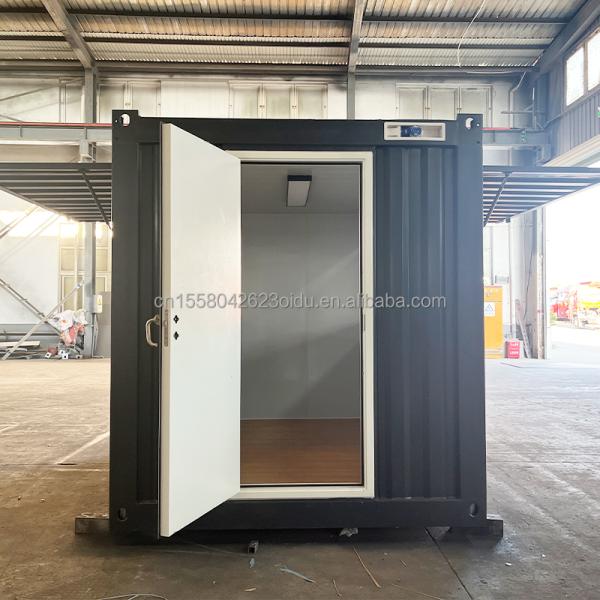 Outdoor Tiny Home 10ft Prefabricated Steel Sentry Box Container Guard House with 50/75/100mm Wave Sandwich Panel Wall