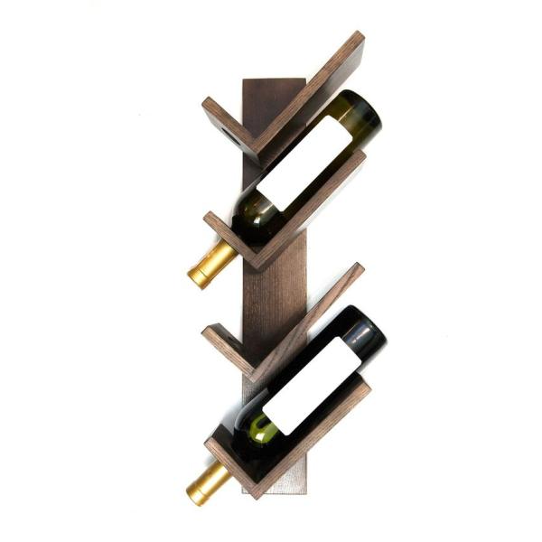 Black Retail Wine Display Racks Hanging Wine Bottle Holder For Dining Room