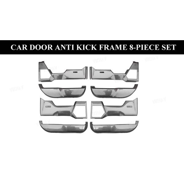 Viknav Car Door Anti Kick Pad for Ford F-150 F150 2015-2020 Accessories Carbon Fiber Style Leather