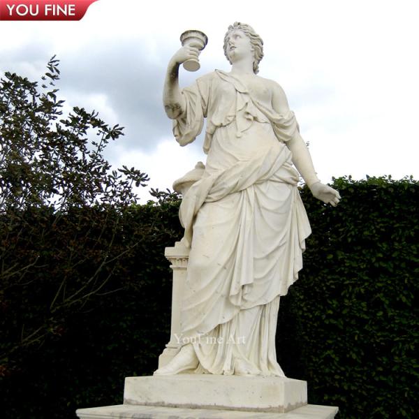 Outdoor Garden Stone Exquisite Goddess Marble Sculpture Human Size