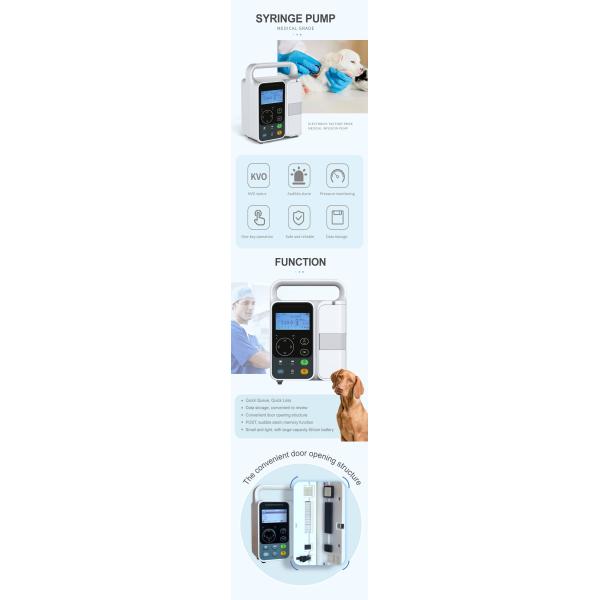 Veterinary Infusion Pump Cheap Audible Alarm Real-Time Bubble Monitoring Touch Screen Vet Infusion Pump Price
