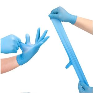Cheap Ambidextrous Blue Disposable Vinyl Gloves Powder Free FDA Certificated wholesale