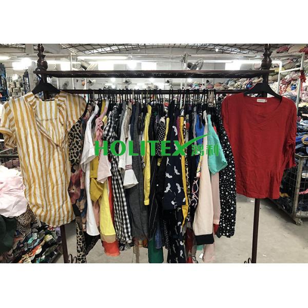 Summer Used Womens Clothing American Style Second Hand Cotton Blouse