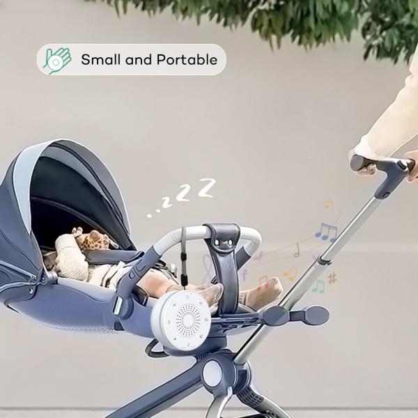 Portable White Noise Machine with Night Light and 30 Sounds