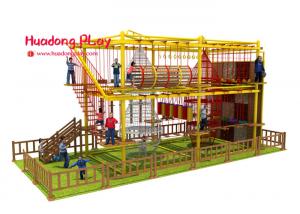 China Kindergarten Indoor Adventure Playground , Fun Indoor Playground Climbing Frames on sale
