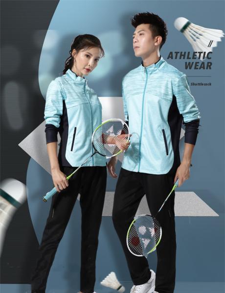 Spring autumn winter unisex badminton sui volleyball tennis suit sports suit competition coat printing custom tracksuits