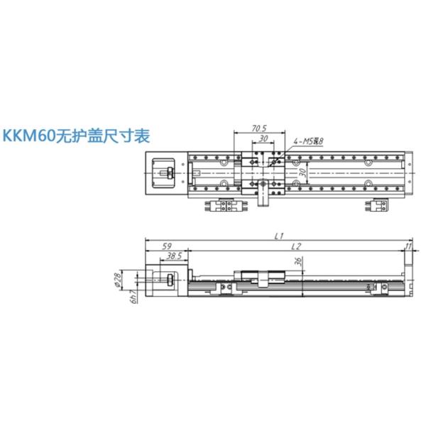 Robot Arm Linear Guide Module Cutting Edge Electric Substitutes Linear Module