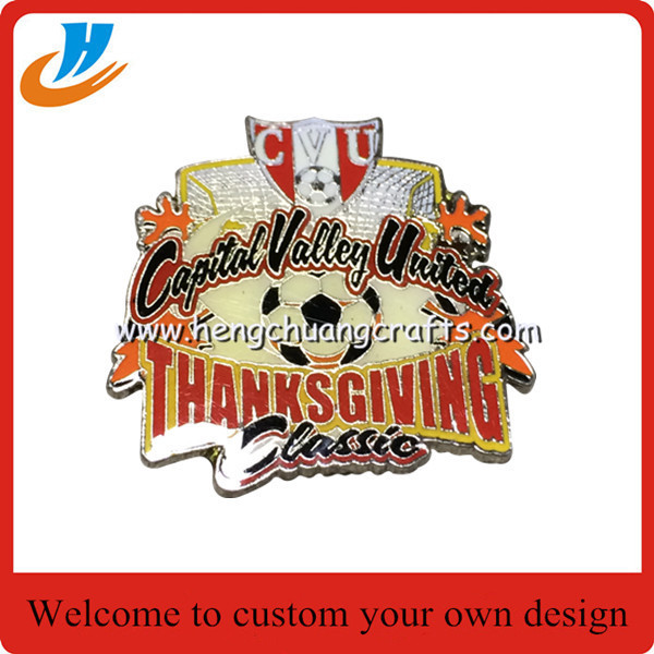 Print baseball pins/Metal baseball badge with custom logo design