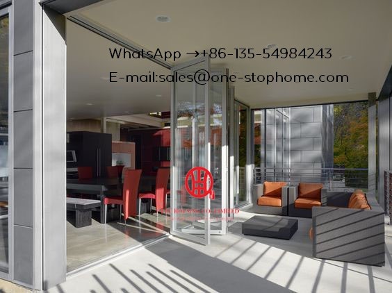 Matt black color grille french design aluminum glass bifold door for balcony,Outdoor Dividers Soundproof fold door