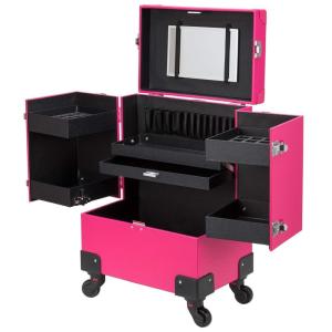 Cheap High Durability Makeup Trolley Case With 4 Removable Wheels Design wholesale